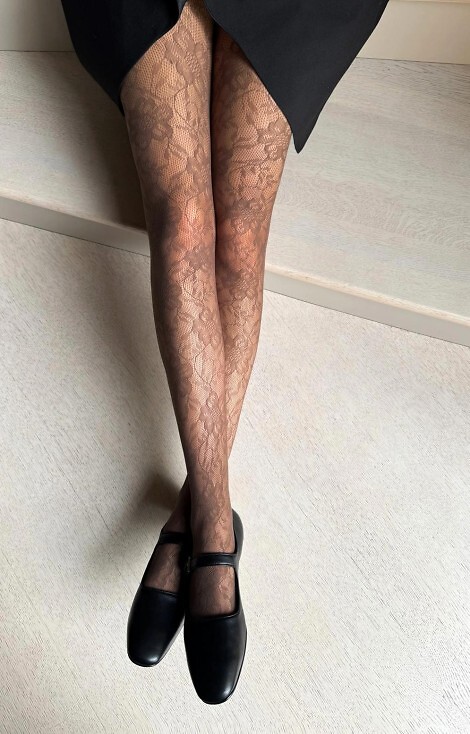 Rajstopy Veneziana Rosa Stile Ażur 1-5