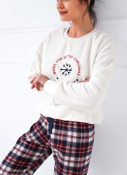 Piżama Sensis Better dł/r Soft/Flanela Christmas S-XL
