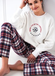 Piżama Sensis Better dł/r Soft/Flanela Christmas S-XL