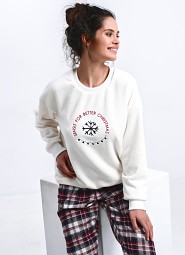 Piżama Sensis Better dł/r Soft/Flanela Christmas S-XL