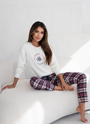 Piżama Sensis Better dł/r Soft/Flanela Christmas S-XL