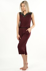Spodnie piżamowe Mefemi Mix&Match Margot 3/4 S-2XL damskie