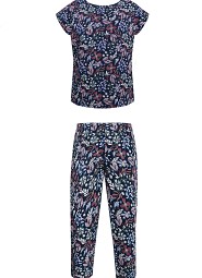 Spodnie piżamowe Nipplex Mix&Match Margot 3/4 druk damskie S-2XL