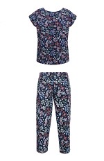 Koszulka piżamowa Mefemi Mix&Match Margot druk damska S-2XL