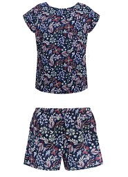 Koszulka piżamowa Mefemi Mix&Match Margot druk damska S-2XL