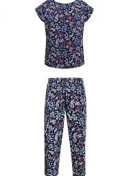 Koszulka piżamowa Mefemi Mix&Match Margot druk damska S-2XL