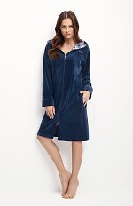 Szlafrok Luna 389 Velour M-2XL Z24 damski