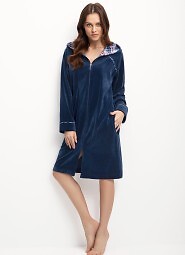 Szlafrok Luna 389 Velour M-2XL Z24 damski