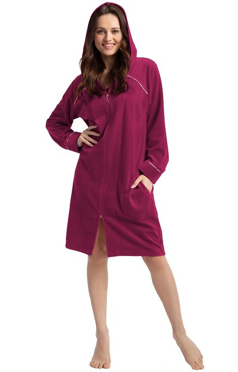 Szlafrok Luna 389 Velour M-2XL Z24 damski