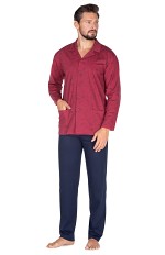 Piżama Regina 444 dł/r 2XL-3XL męska rozpinana