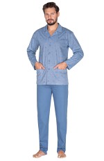 Piżama Regina 444 dł/r 2XL-3XL męska rozpinana