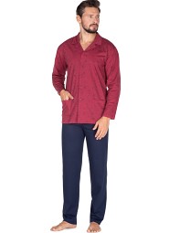 Piżama Regina 444 dł/r 2XL-3XL męska rozpinana