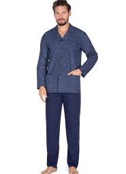 Piżama Regina 444 dł/r 2XL-3XL męska rozpinana