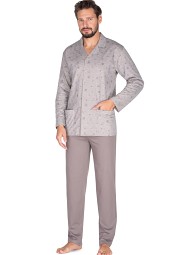 Piżama Regina 444 dł/r 2XL-3XL męska rozpinana