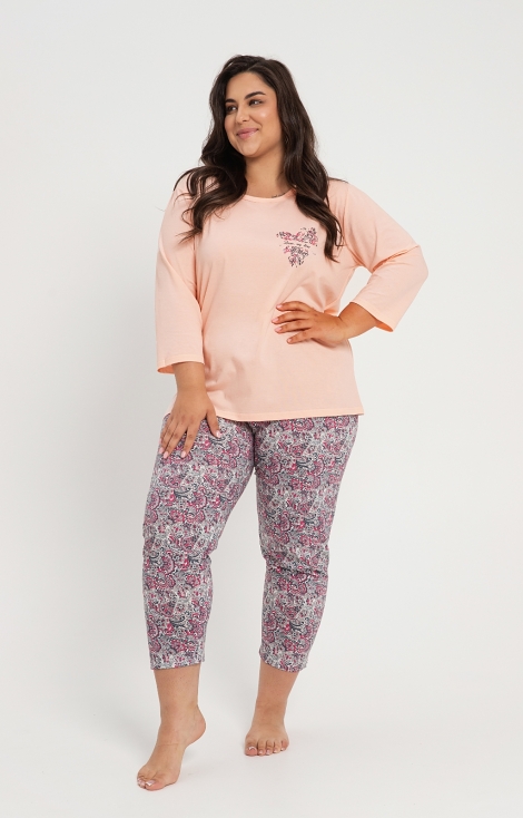 Piżama Taro Melissa 3010 3/4 2XL-3XL Z24 damska
