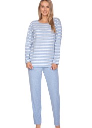 Piżama Regina 648 dł/r Frotte M-XL damska