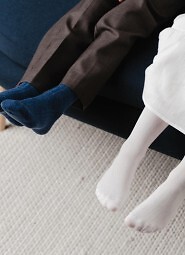 Skarpety Steven art.130 Merino Wool  Prążek Dziecięce 26-34