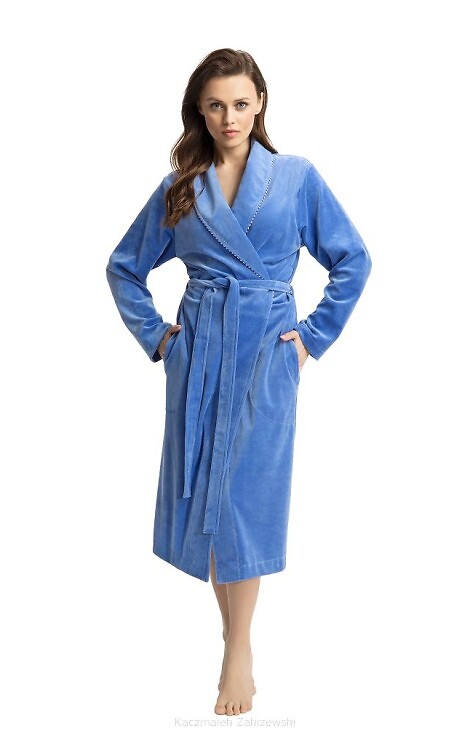 Szlafrok Luna 371 Velour M-XL damski
