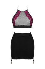 Komplet Obsessive Rosenty Top & Skirt