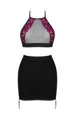 Komplet Obsessive Rosenty Top & Skirt