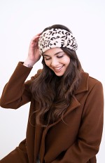 Opaska Art Of Polo 23472 Fuzzy Leopard damska