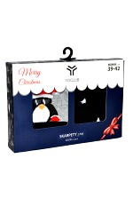 Skarpety YOCLUB SKA-X042F Merry Christmas pudełko A'2 39-42