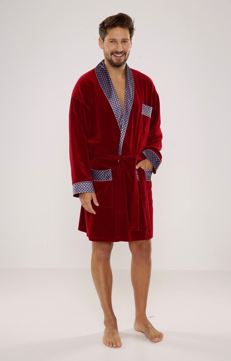 Szlafrok De Lafense 772 Bonjour krótki 3XL-4XL męski