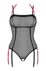 Body Obsessive Glandez Crotchless Teddy XS-2XL