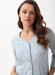 Piżama Luna 668 3/4 4XL L24 damska rozpinana