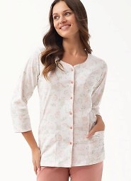 Piżama Luna 668 3/4 4XL L24 damska rozpinana