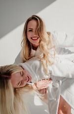 Szlafrok De Lafense 709 Manuela Frotte damski M-2XL