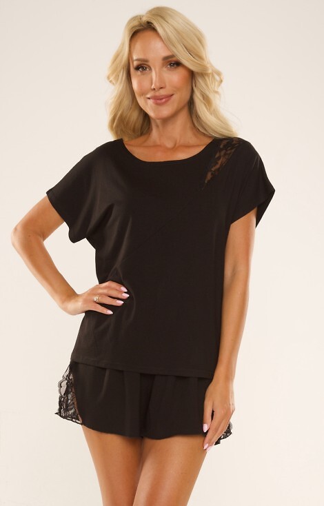 Piżama De Lafense 738 Velar kr/r S-2XL