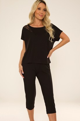 Piżama De Lafense 740 Velar kr/r S-2XL - zdjęcie 2