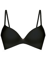 Biustonosz push-up bez fiszbin Mefemi Amelia Czarny