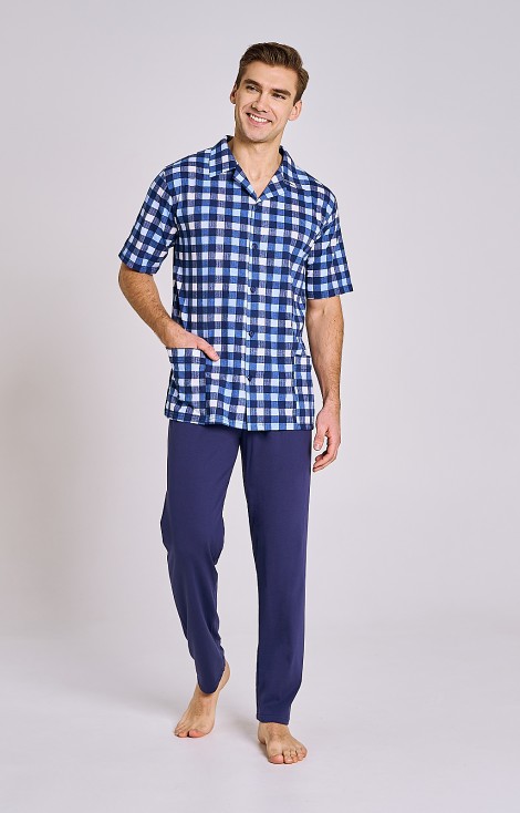 Piżama Taro Sammuel 3184 kr/r 3XL-4XL rozpinana męska