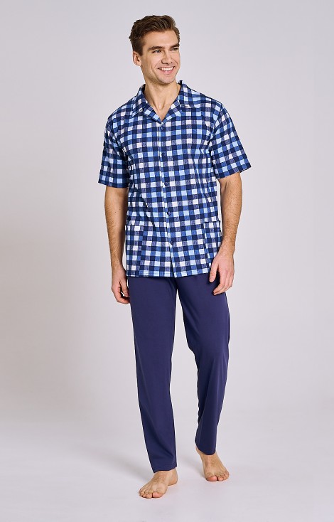 Piżama Taro Sammuel 3183 kr/r M-2XL męska rozpinana