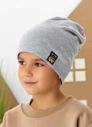 Czapka AJS 48-047 dwustronna chłopięca
