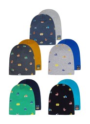 Czapka AJS 48-047 dwustronna chłopięca