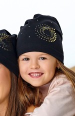 Czapka AJS 48-103 dziewczęca