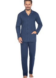 Piżama Regina 463 dł/r 2XL-3XL L24 męska rozpinana