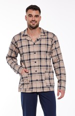 Piżama Cornette 114/67 dł/r 3XL-5XL męska rozpinana