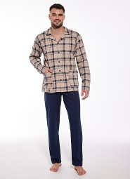 Piżama Cornette 114/67 dł/r 3XL-5XL męska rozpinana