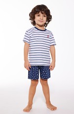 Piżama Cornette Kids Boy 801/111 Marine kr/r 98-128