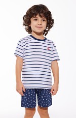 Piżama Cornette Young Boy 802/111 kr/r Marine 134-164