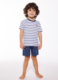 Piżama Cornette Young Boy 802/111 kr/r Marine 134-164