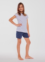 Piżama Cornette Kids Girl 245/103 Marine kr/r 98/128