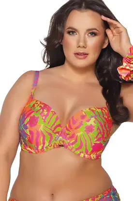 Biustonosz full cup kąpielowy Ava SK 187 Maxi Fluo - zdjęcie 2