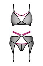 Komplet Obsessive Novenes 3-PCS Set XS-2XL