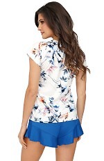Piżama Donna Astrid 1/2 kr/r Cobalt S-2XL