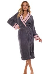 Szlafrok L&L 2409 Madame długi M-2XL damski